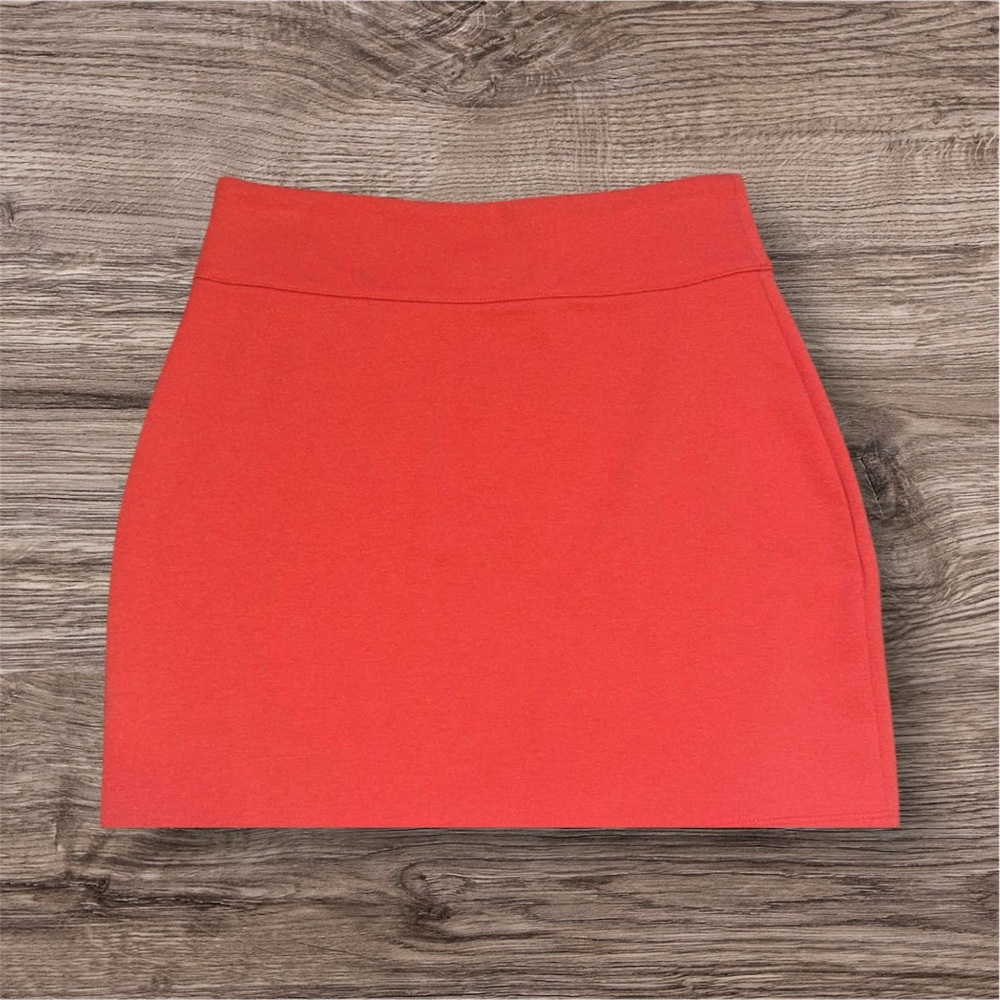 Silence + Noise Vibrant Orange Pencil Skirt
